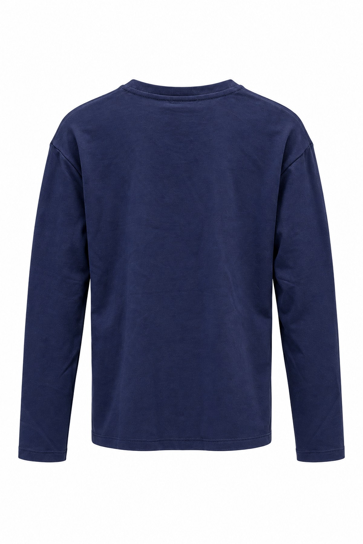Lacivert LCS Yakası Ribanalı İnterlok Uzunkollu Shirt