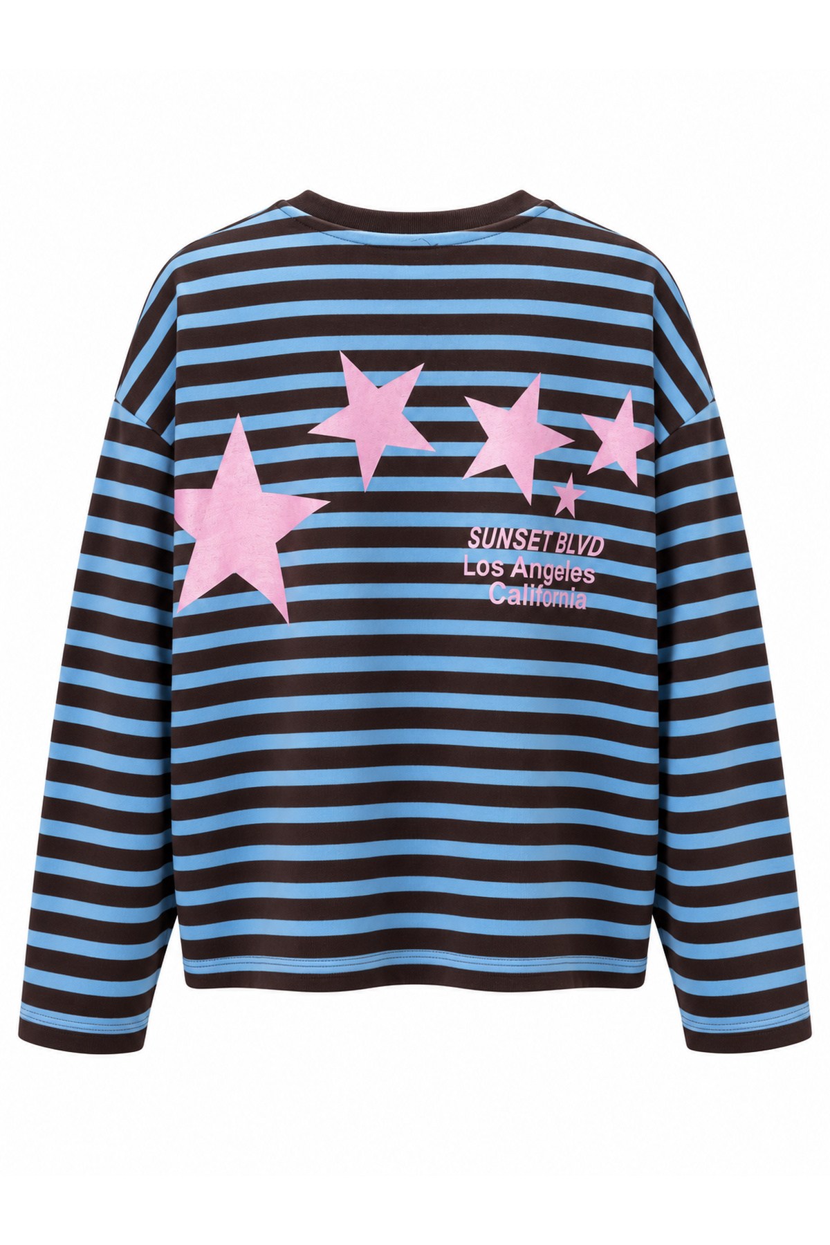 Mavi Kahve Sunset BLVD Çizgili Sweatshirt