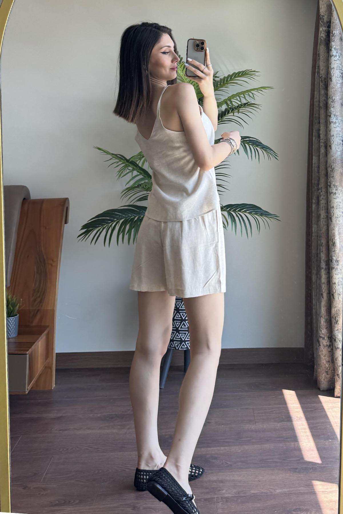 Naturel Atletli Şortlu Takım