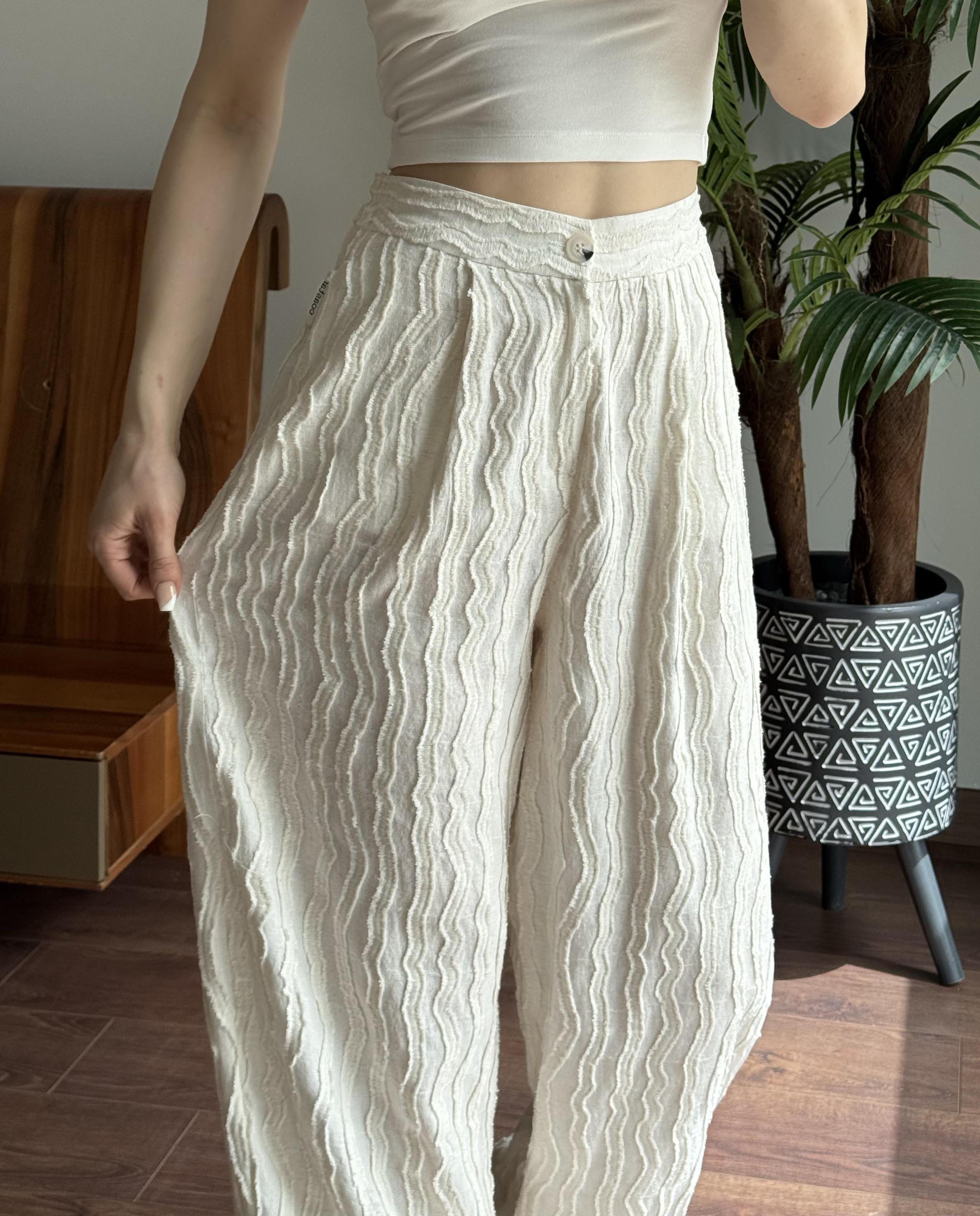 Naturel Keten Pantolon