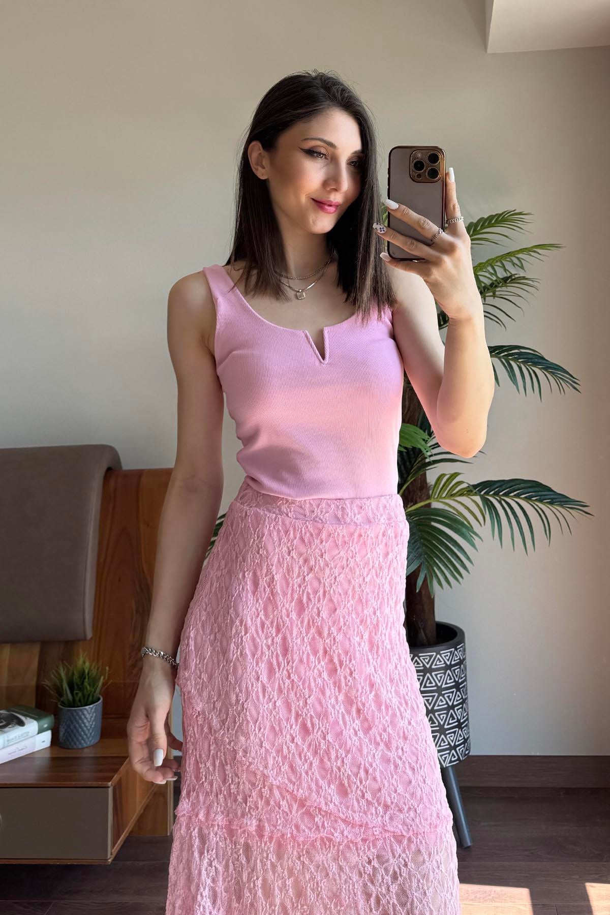 Pembe V Demirli Kaşkorse Atlet