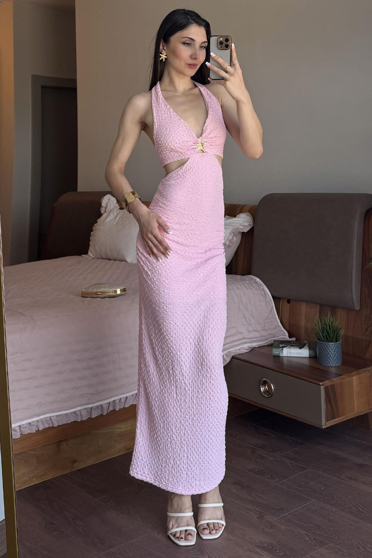 Pembe Vuhan Elbise