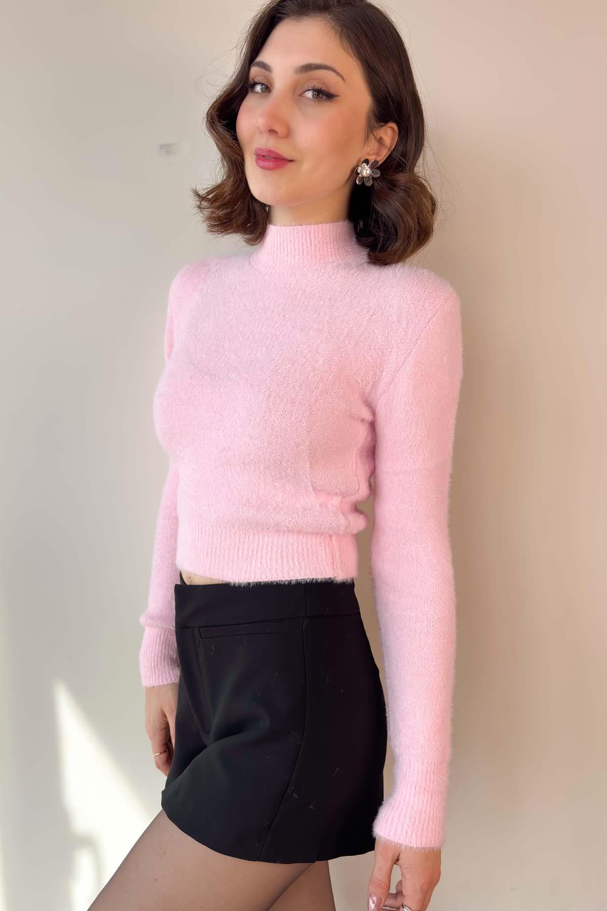 Pembe Yarım Balıkçı Sakallı Yumoş Kazak