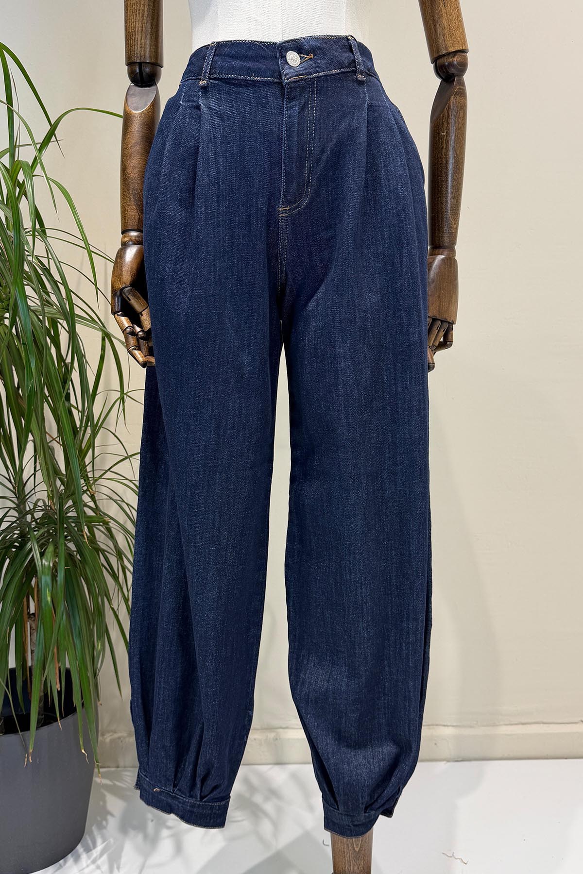 Raw Yıkama Şalvar Jean