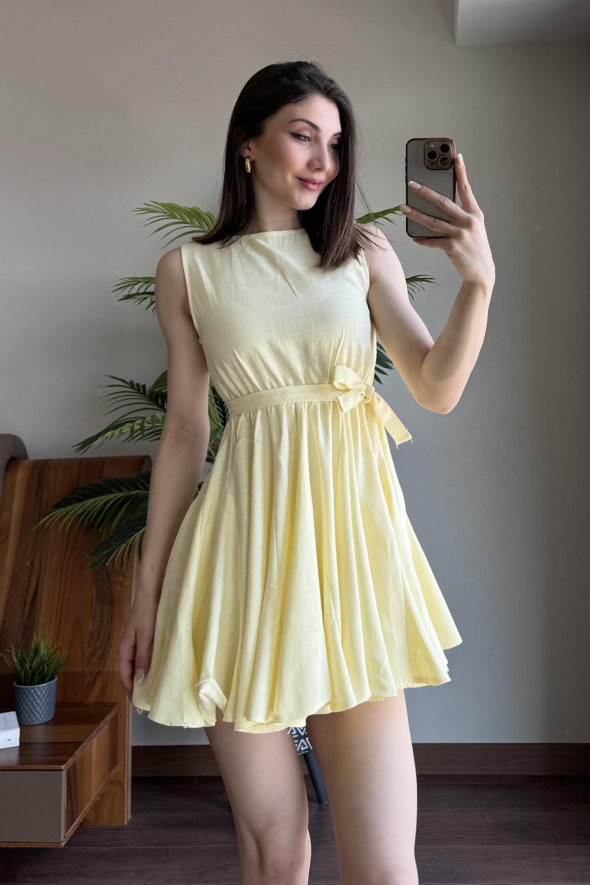 Sarı Mimoza Elbise