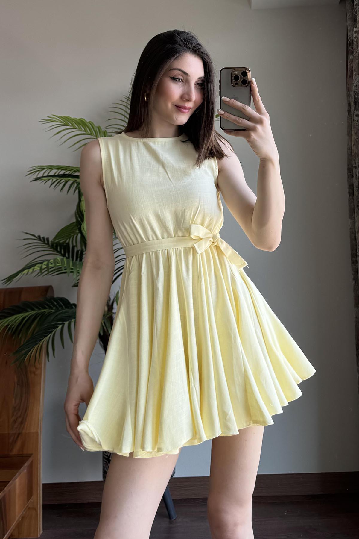 Sarı Mimoza Elbise