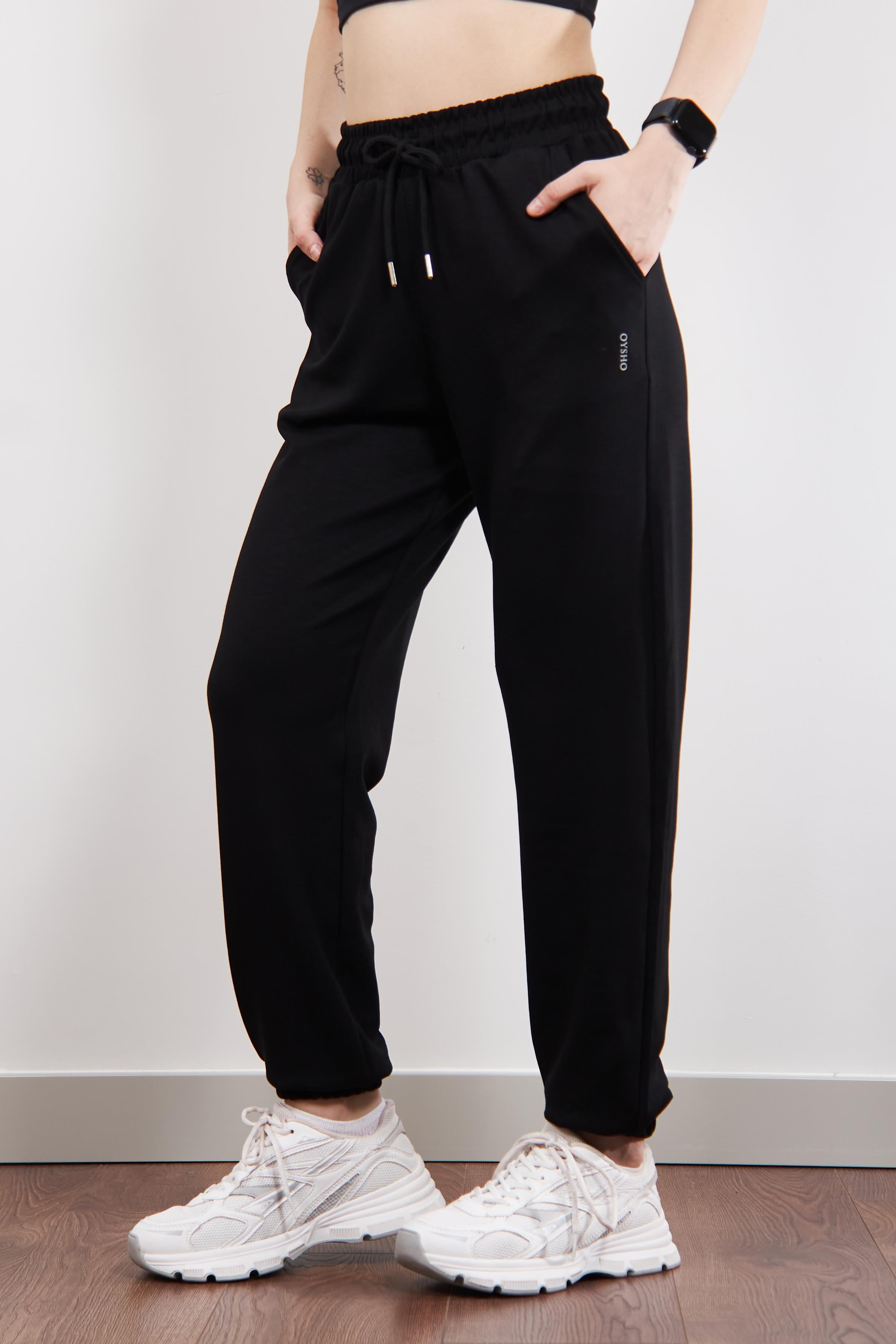 Siyah OYSH Jogger Modal Eşofman Altı