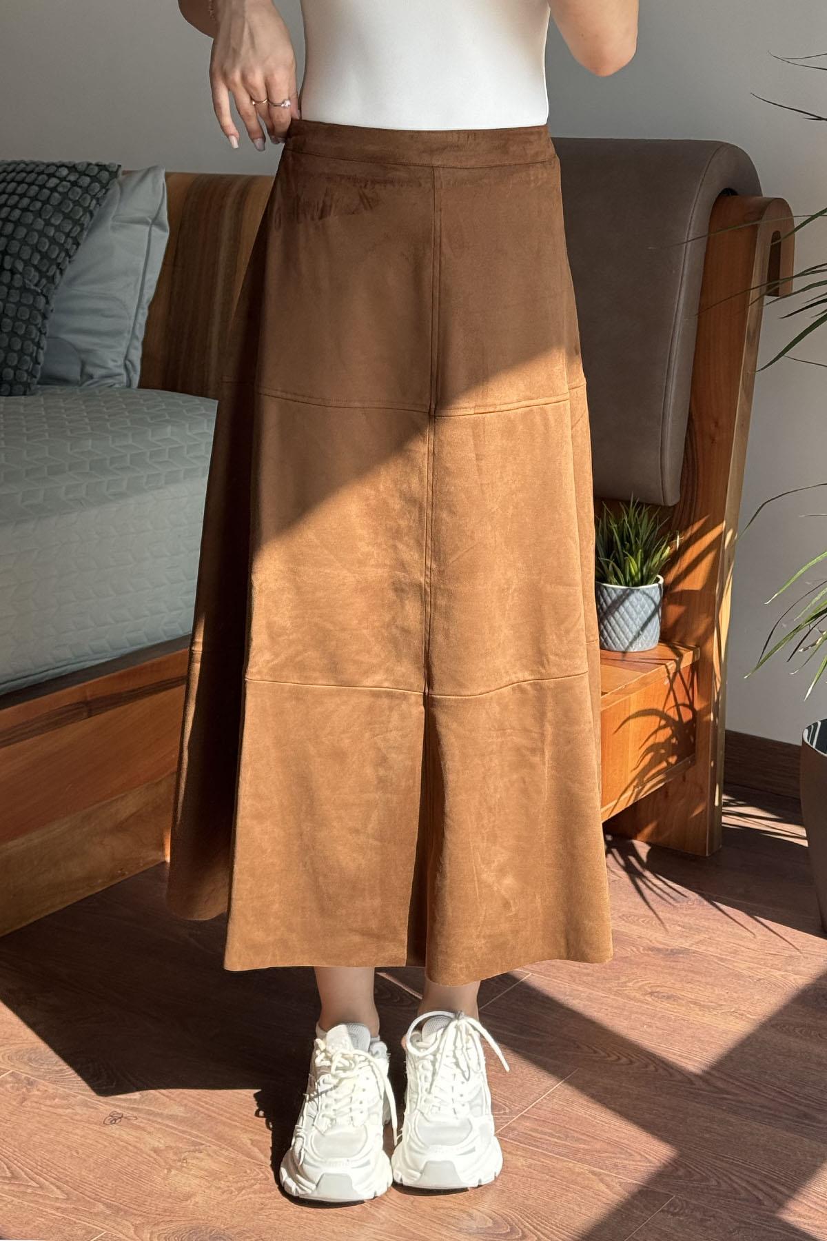 Taba Süet Etek