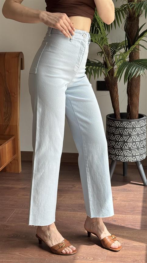 Bebe Mavisi Flare Pantolon