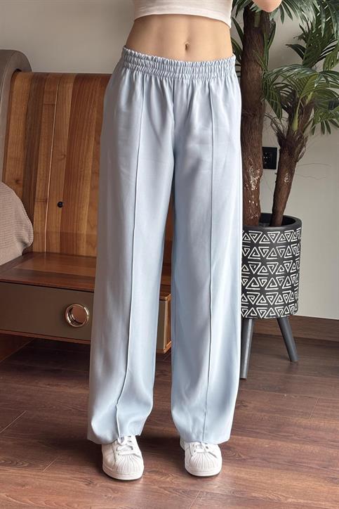 Bebe Mavisi Önü Dikişli Pantolon