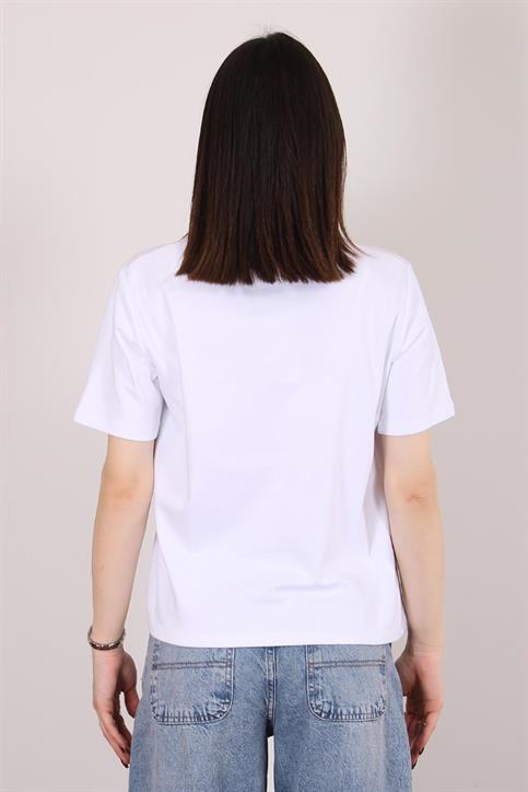 Beyaz Kısa Kol T Shirt