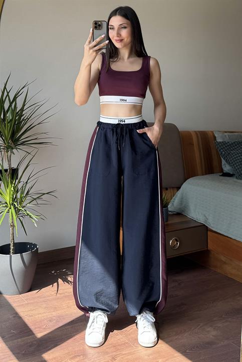 Bordo 1994 Bel Bantlı Eşofman Takımı