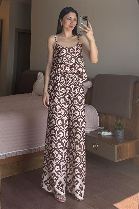 Bordo Jakarlı Leopar Takım