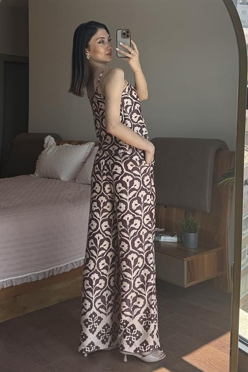 Bordo Jakarlı Leopar Takım
