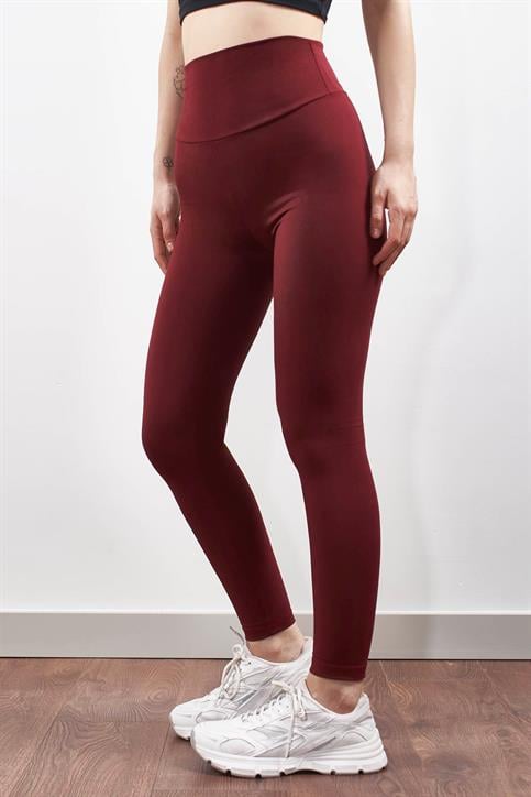 Bordo OYSH Comfortlux Ultra Esnek Toparlayıcı Modal Tayt