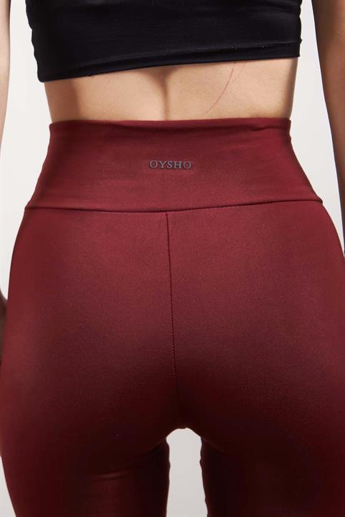 Bordo OYSH Comfortlux Ultra Esnek Toparlayıcı Modal Tayt