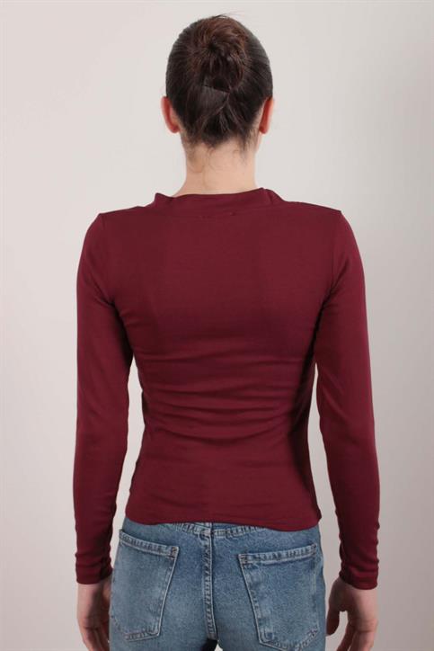Bordo OYSH Soft Touch V Yaka Body