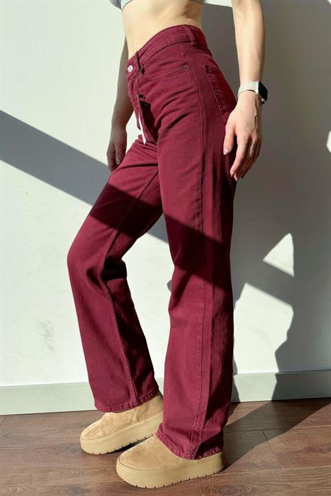 Bordo Straight Kesim Jean