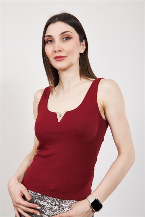 Bordo V Broşlu Kaşkorse Atlet