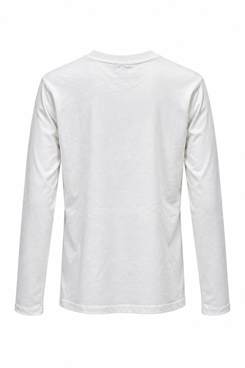 Ekru BYM Gold Kuş Logolu Uzunkollu Shirt