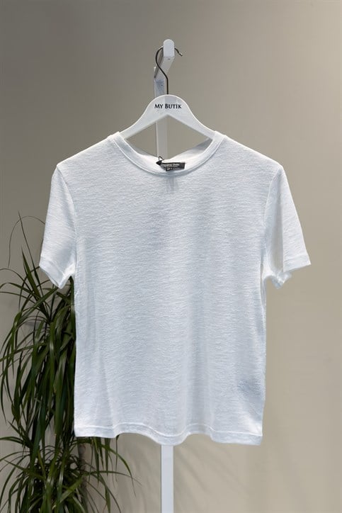 Ekru MD Keten T Shirt