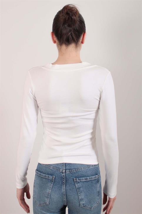 Ekru OYSH Soft Touch V Yaka Body