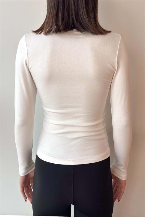 Ekru OYSH Soft Touch Yarım Balıkçı Body