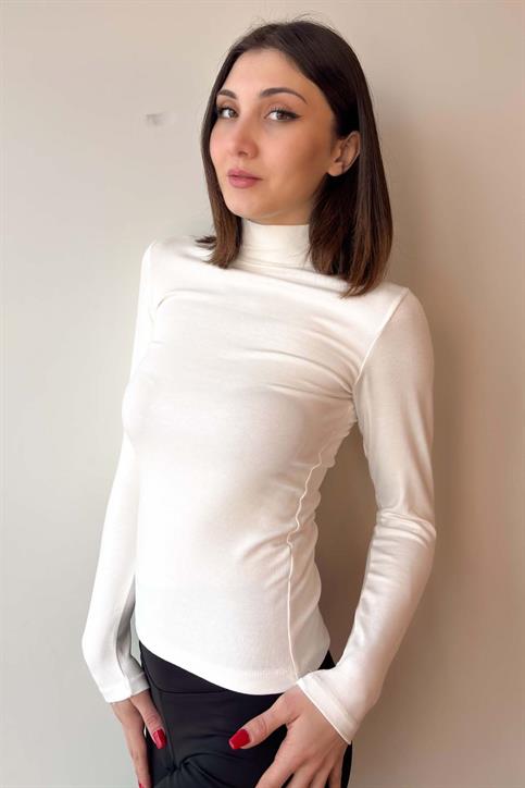 Ekru OYSH Soft Touch Yarım Balıkçı Body