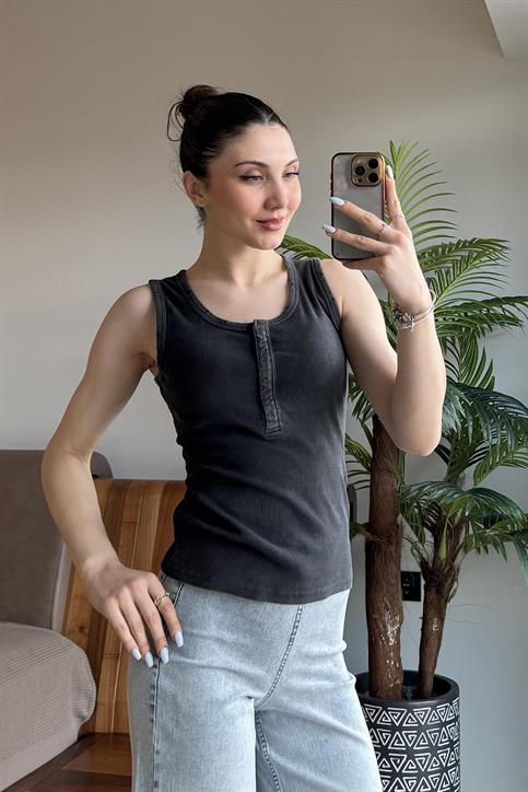 Füme Çıtçıtlı Atlet