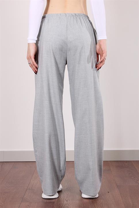 Gri Bağcıklı Pantolon