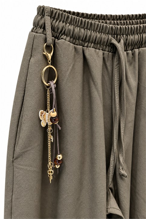Haki Charmlı Pantolon