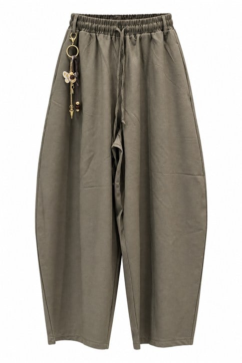 Haki Charmlı Pantolon
