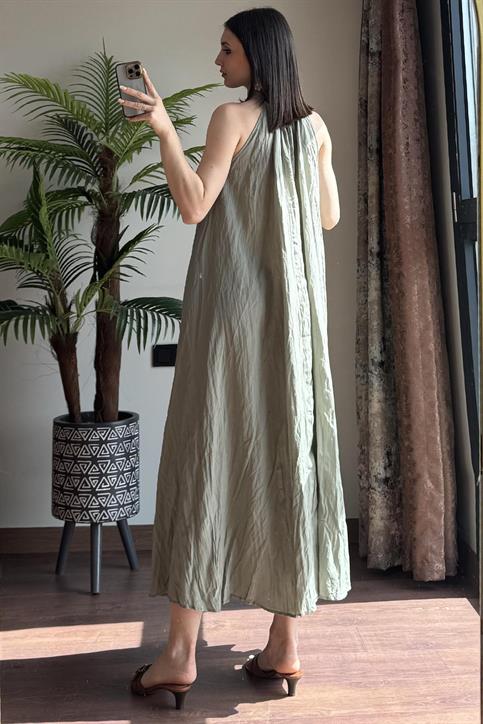 Haki Krinkıl Elbise