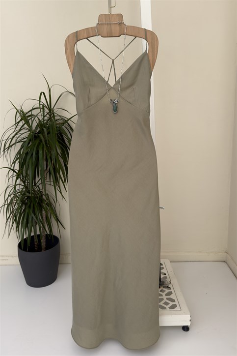 Haki Tencel Elbise