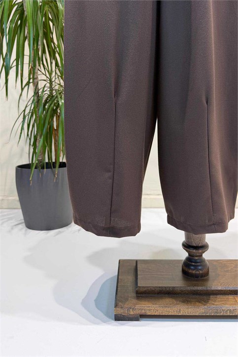 Kahverengi Charmlı Pantolon