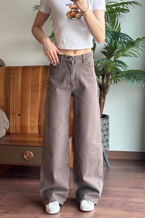 Kahverengi Denim Pantolon