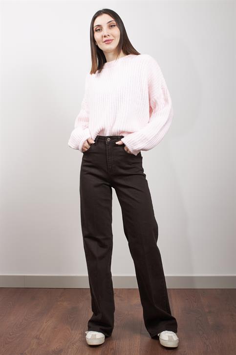 Kahverengi Wideleg Jean