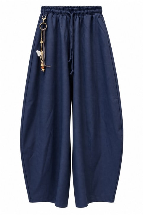 Lacivert Charmlı Pantolon
