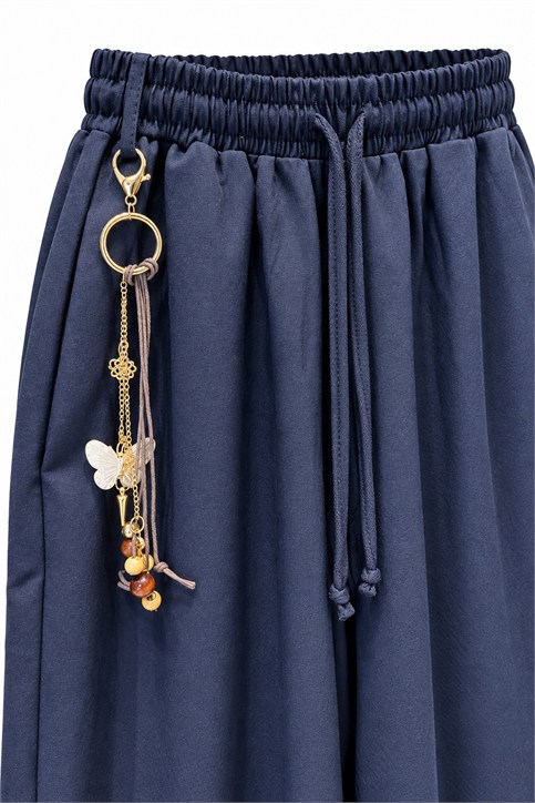 Lacivert Charmlı Pantolon