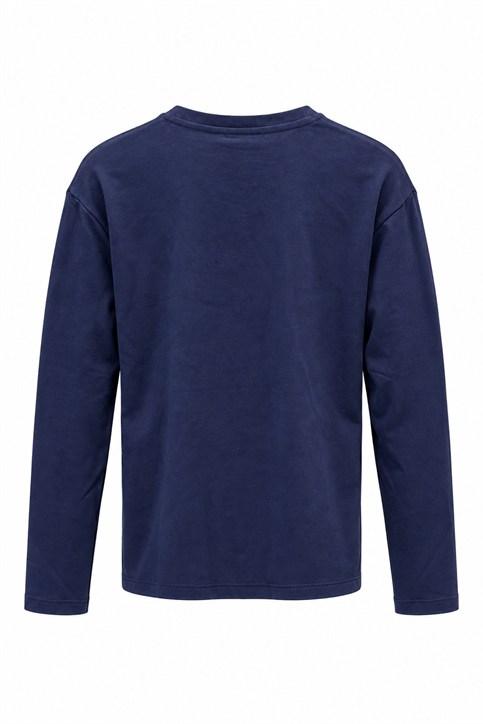 Lacivert LCS Yakası Ribanalı İnterlok Uzunkollu Shirt