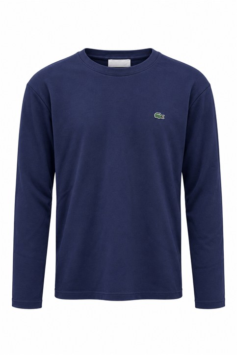 Lacivert LCS Yakası Ribanalı İnterlok Uzunkollu Shirt