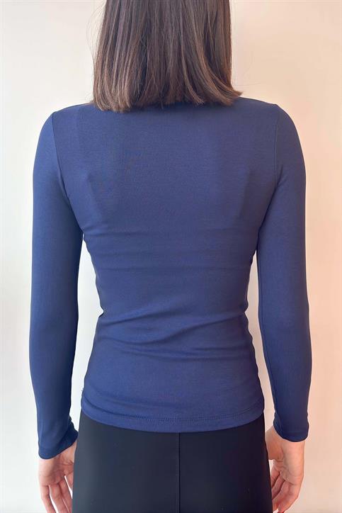Lacivert OYSH Soft Touch Yarım Balıkçı Body