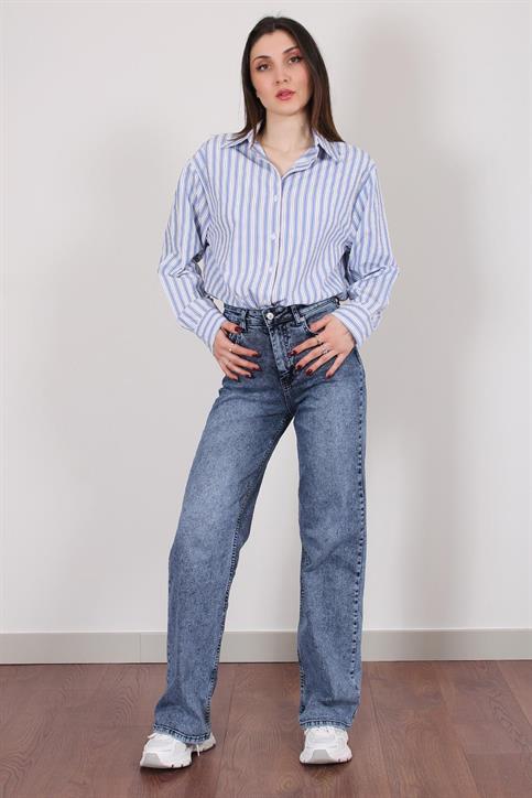 Lacivert Straight Jean