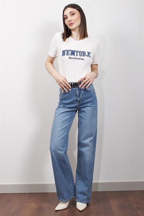 Mavi Boru Paça Blue Jean
