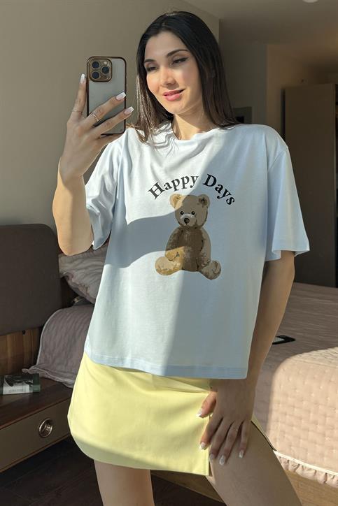 Mavi Happy Days Bear T Shirt
