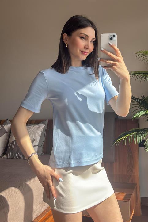 Mavi Massi Kısakollu T Shirt