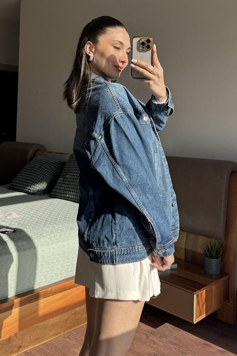 Mavi ZR Uzun Denim Ceket