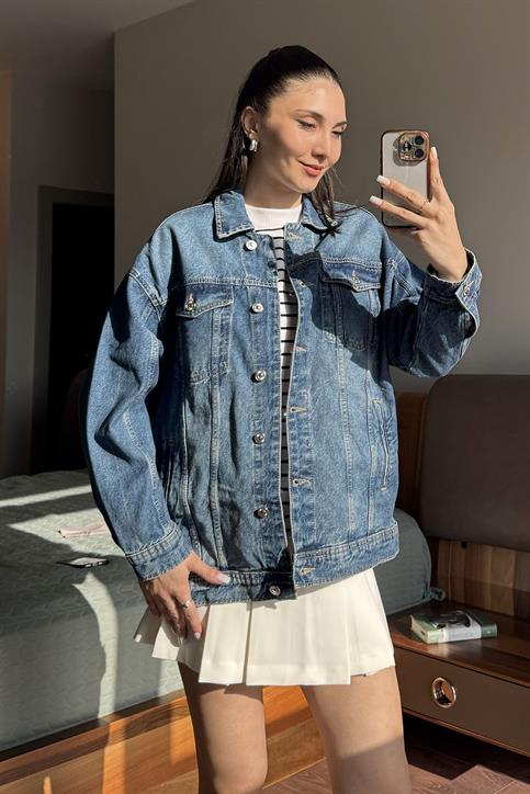Mavi ZR Uzun Denim Ceket