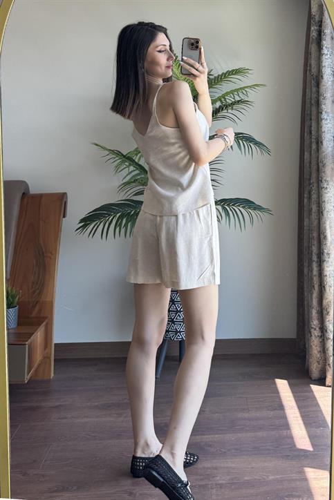 Naturel Atletli Şortlu Takım