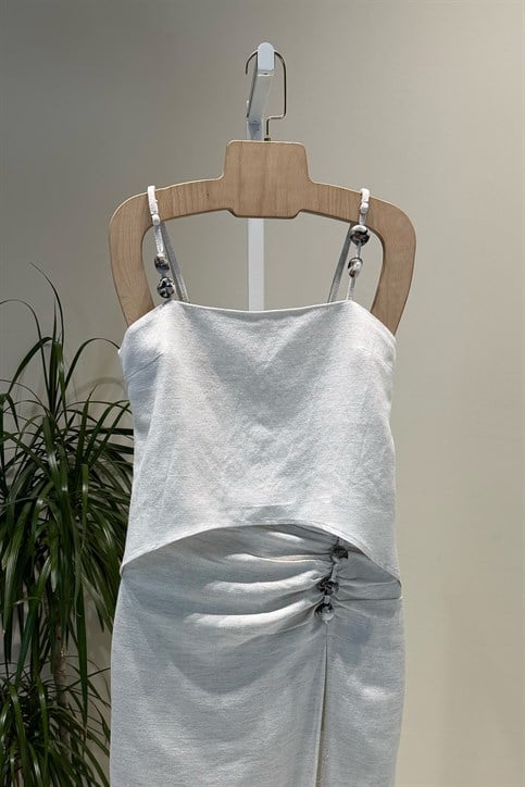 Naturel Keten Bluz